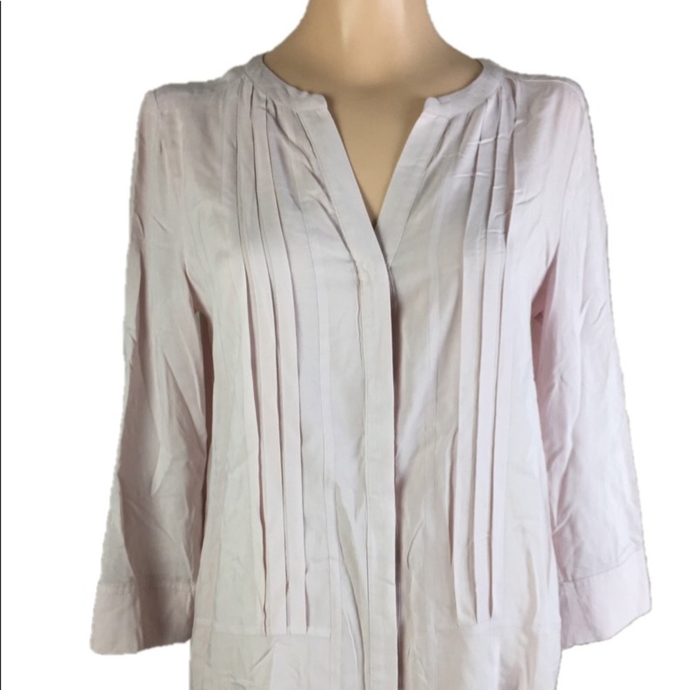 Anthropologie Maeve Pink Top Shirt Blouse Size 4